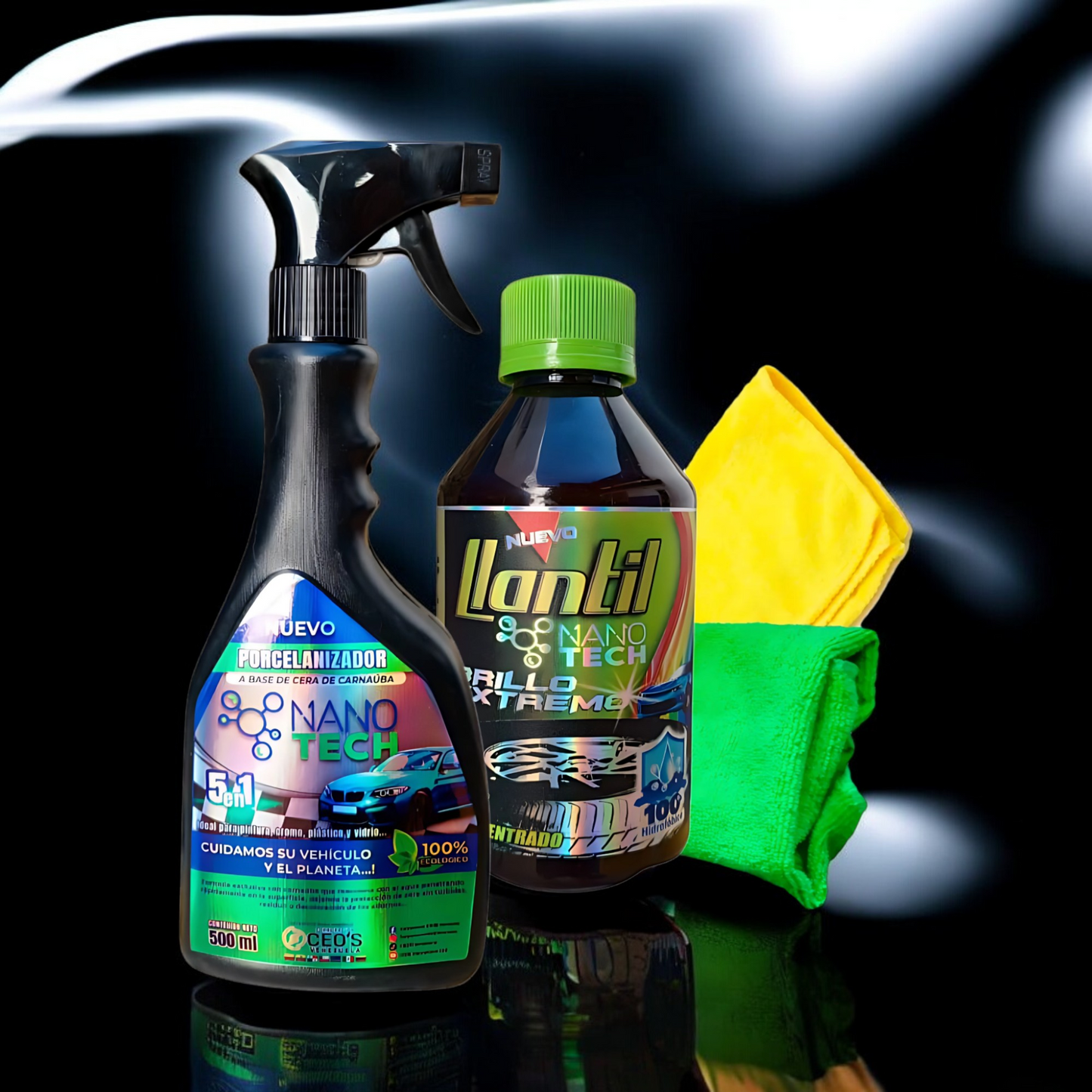 Kit de Pulitura: Combo Intermedio (Porcenalizador + Llantil)